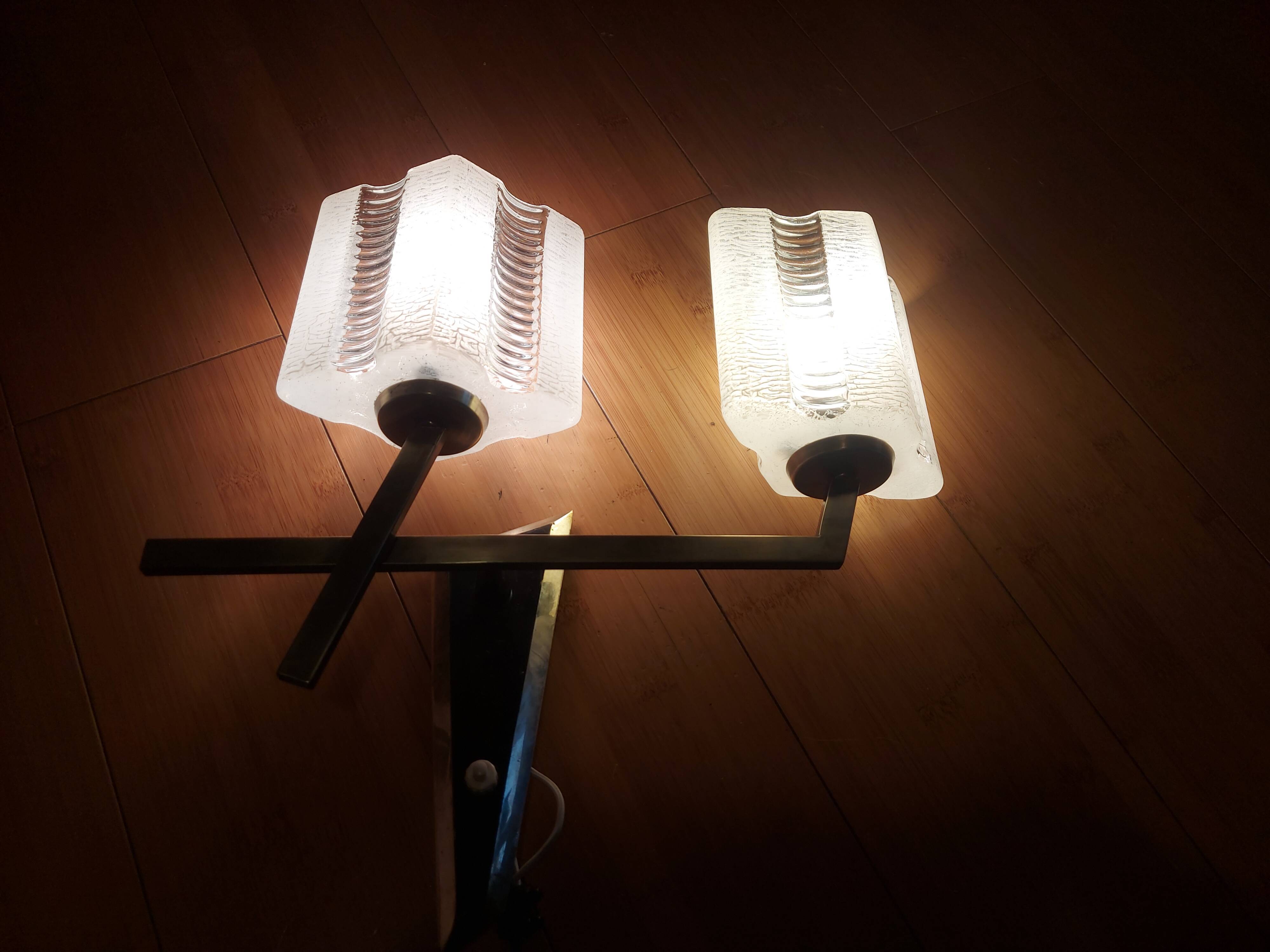 Glass wall lamp 50'S Lunel