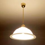 Art Deco pendant lamp, brass glass