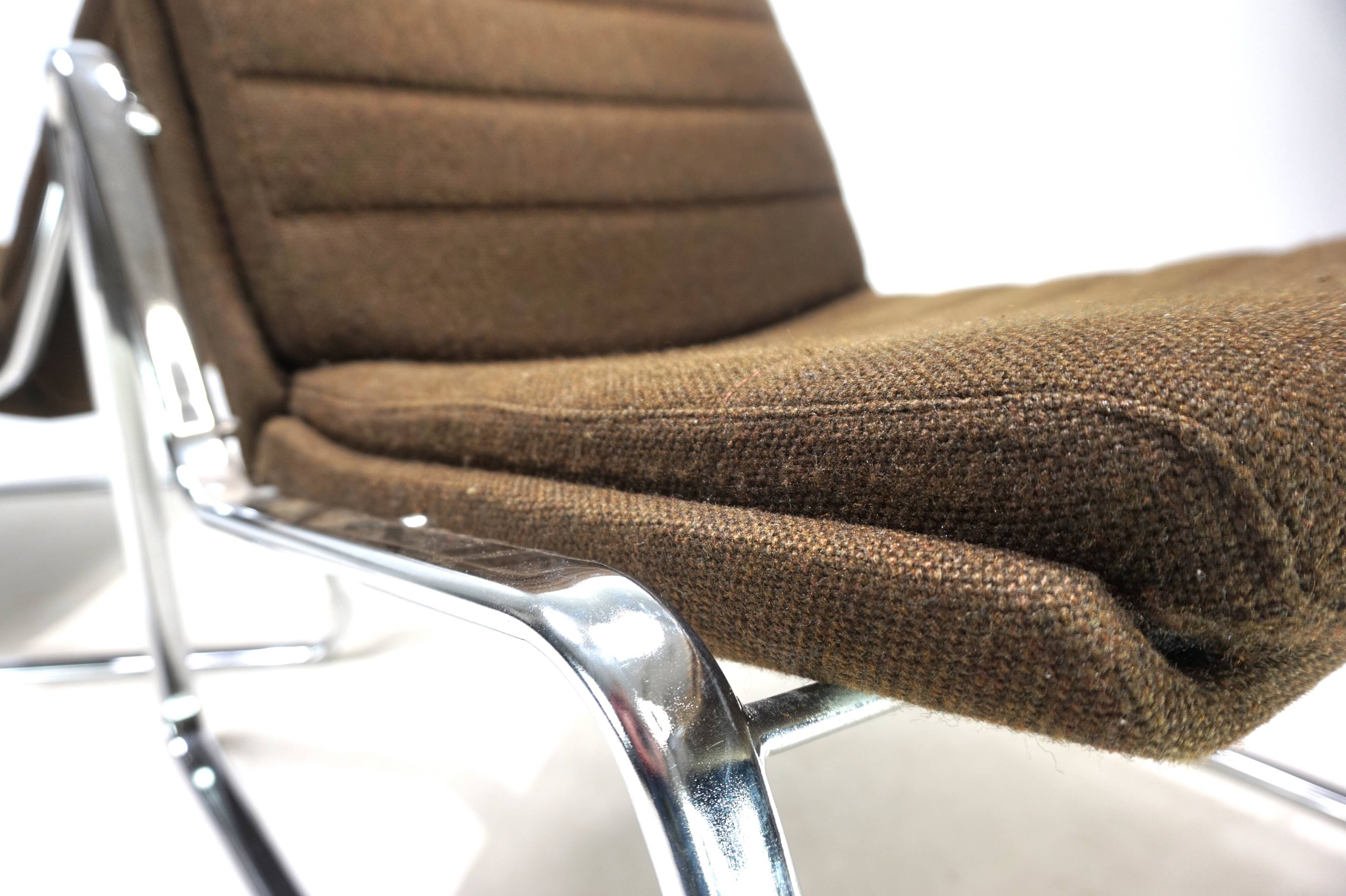 Set of two Drabert chrome lounge chairs by Gerd Lange, 1970