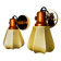 Pair of articulated "Cocoon" wall lights in resin and pine, Italy, 1970