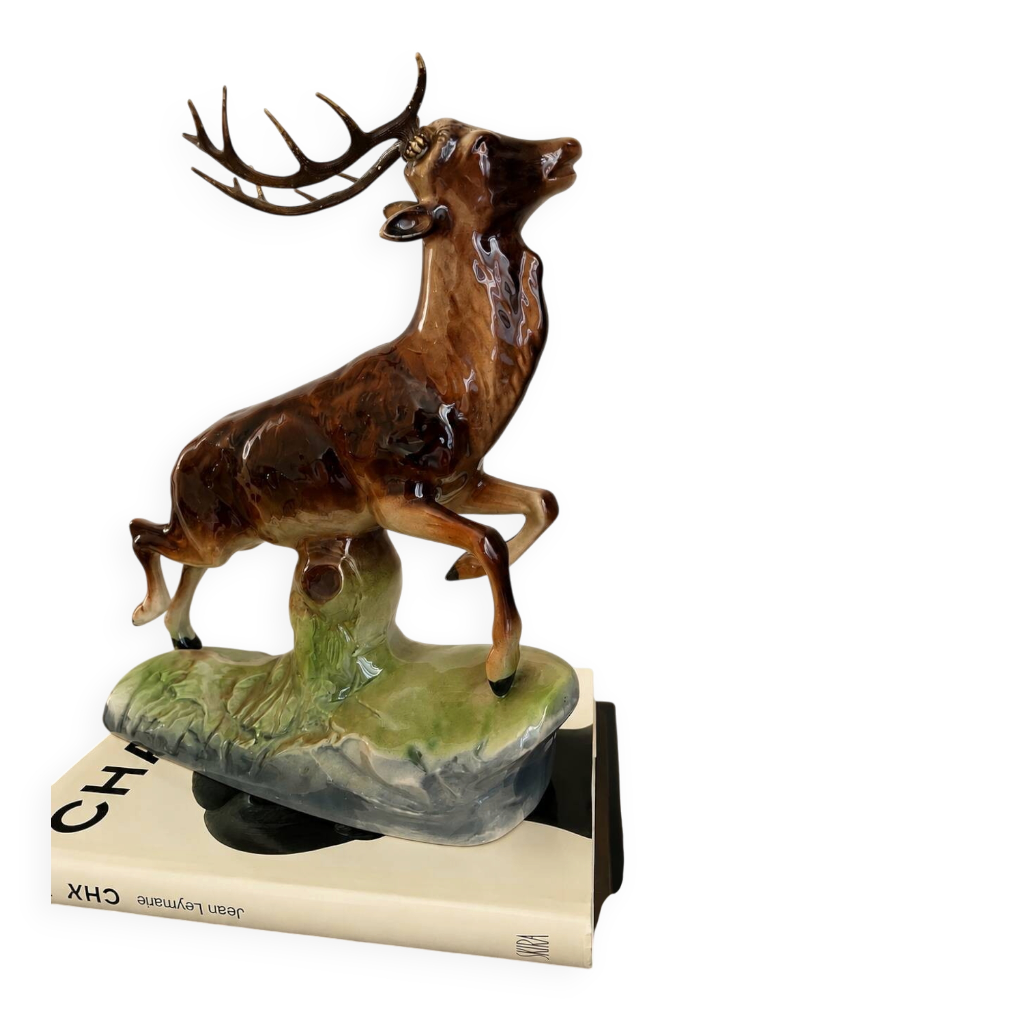 Ceramic stag hubert bequet