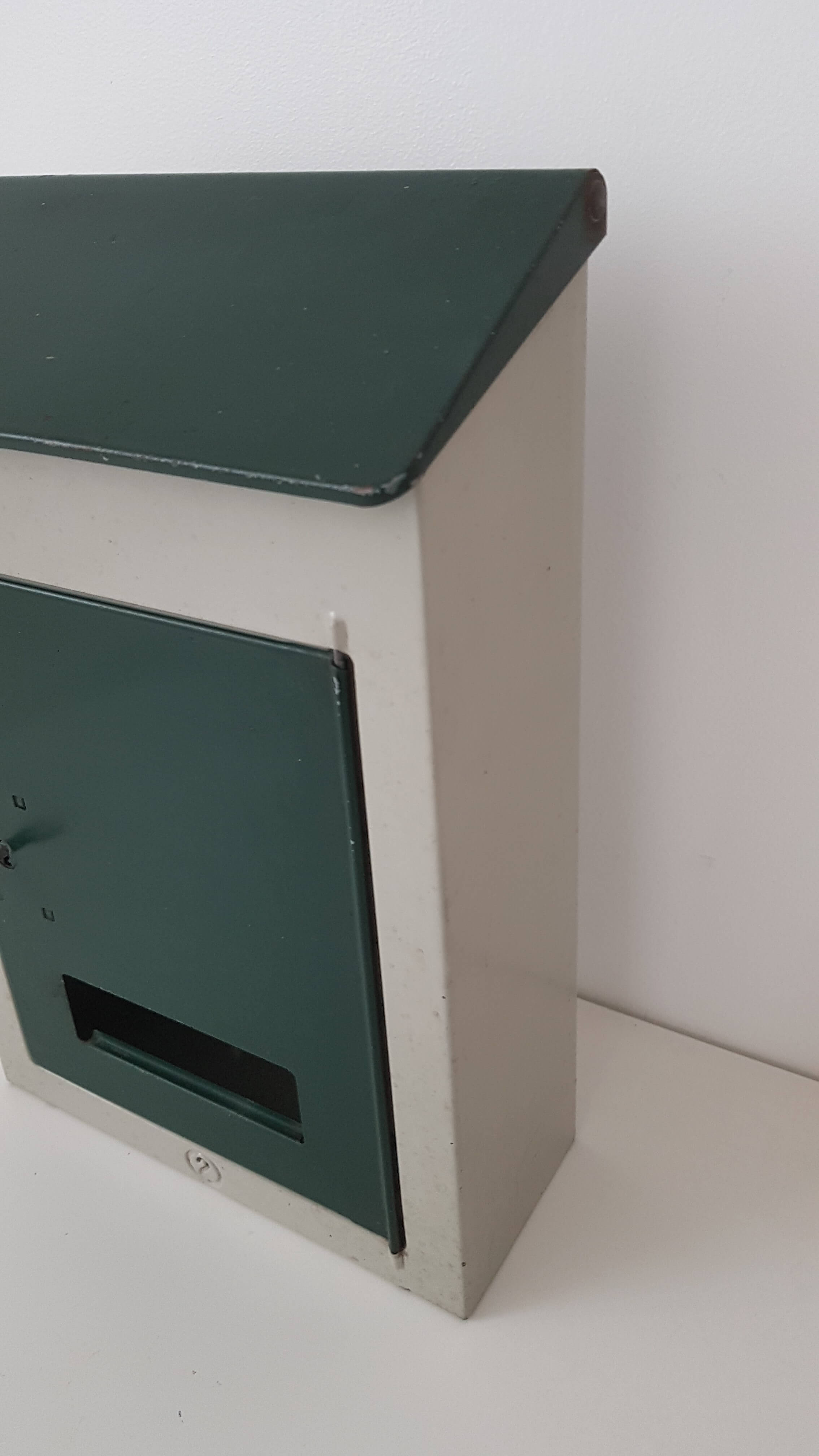 Vintage metal mailbox