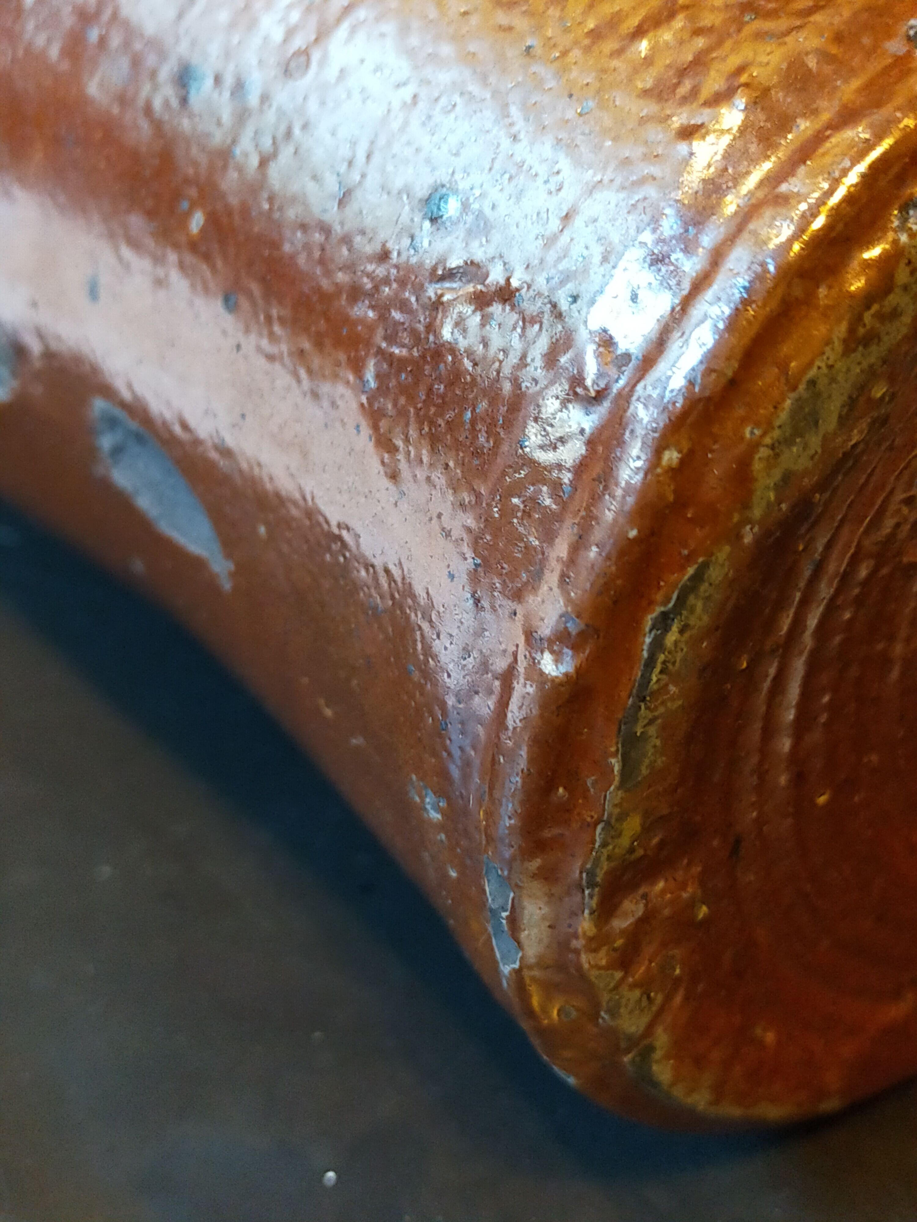 High bottle Art-popular heavy earth enamelled late nineteenth