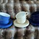 6 antique Émile Henry cups