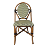 Bistro chair medallion in rattan and scoubidou