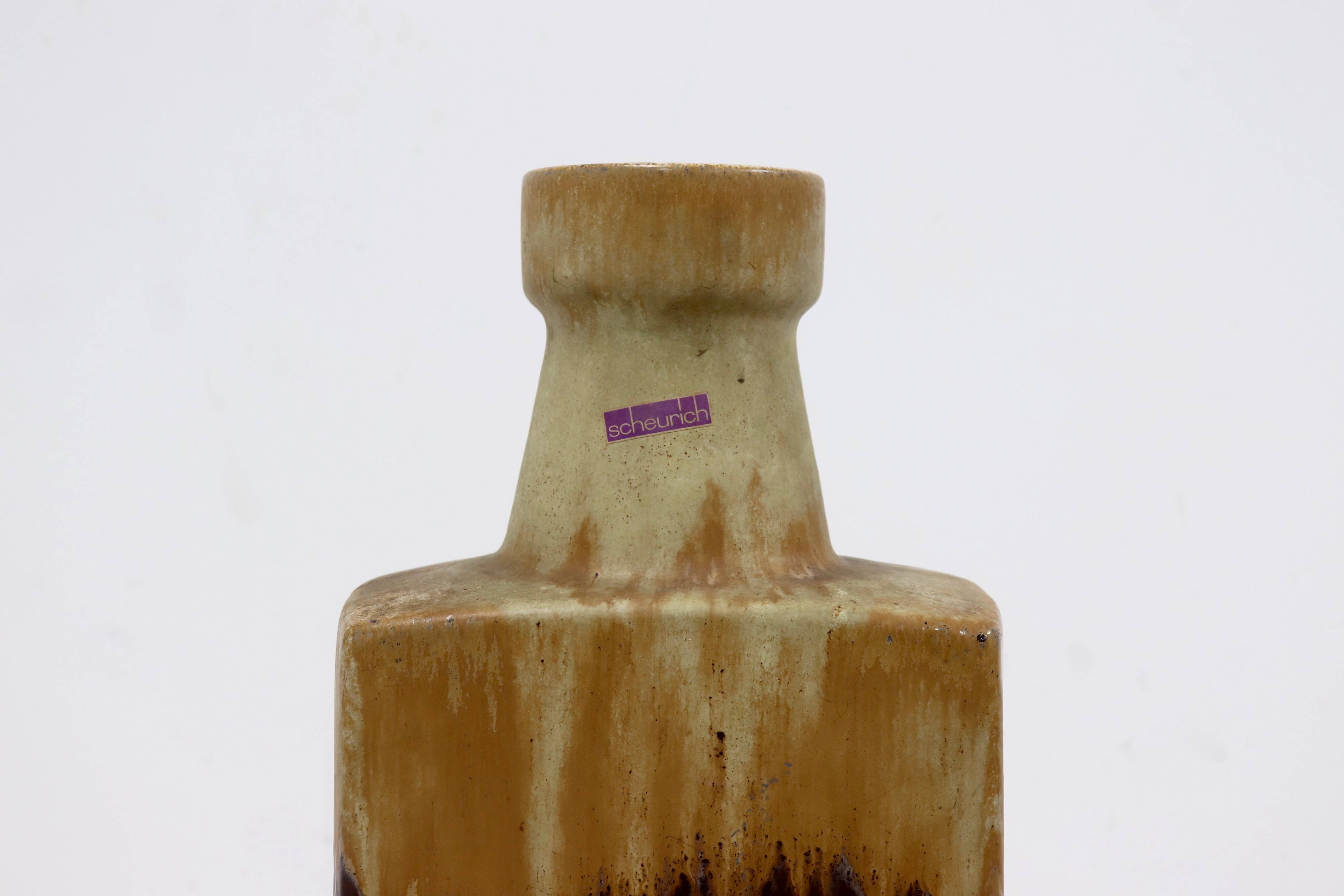 Vase en céramique XL de Scheurich Allemagne années 1960