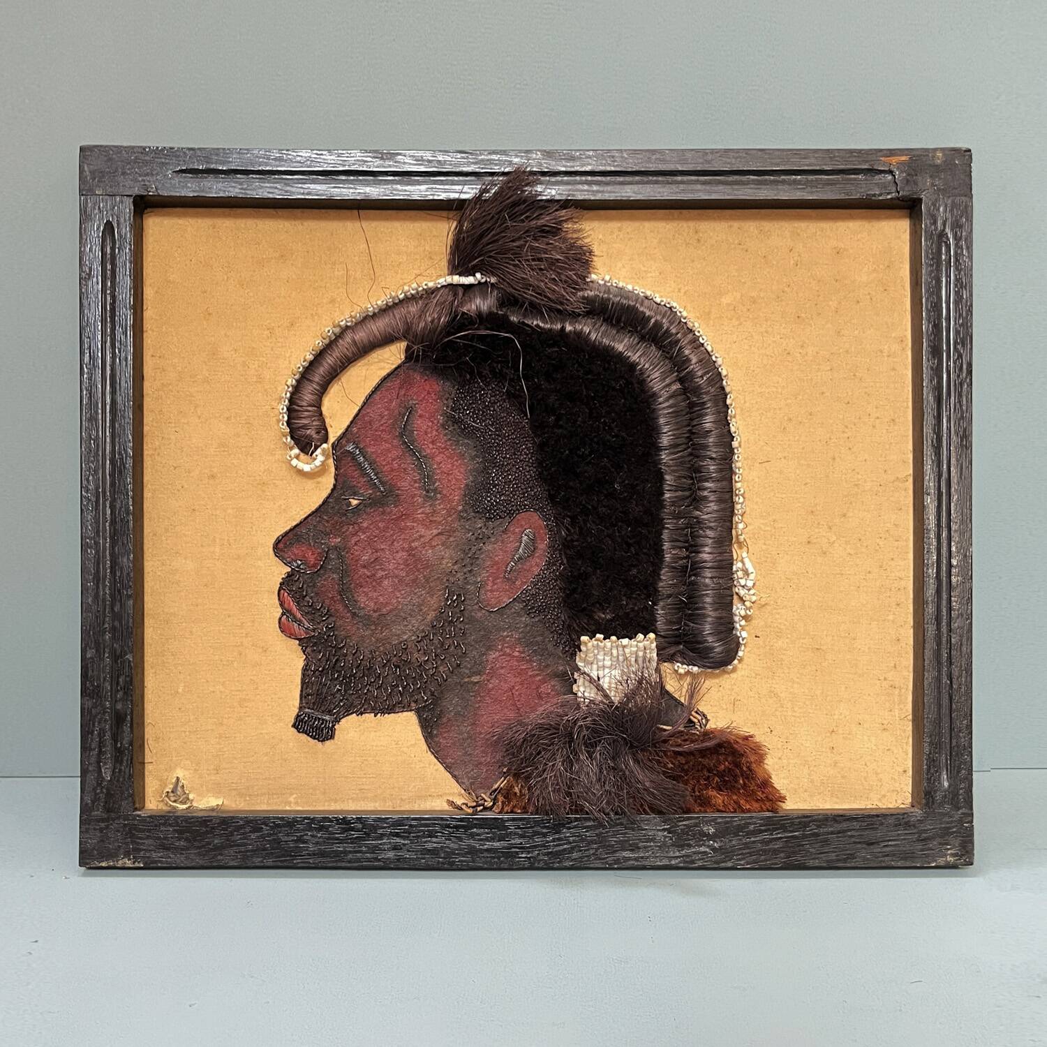 1950s painting "Mopende Man"