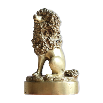 Caniche royal en bronze doré, époque XIXème