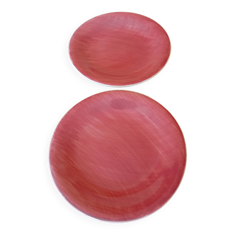 2 Salins "Mistral" dessert plates