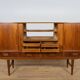 Mid-Century Modern Teak High Sideboard from Farso Mobelfabrik, Denmark.