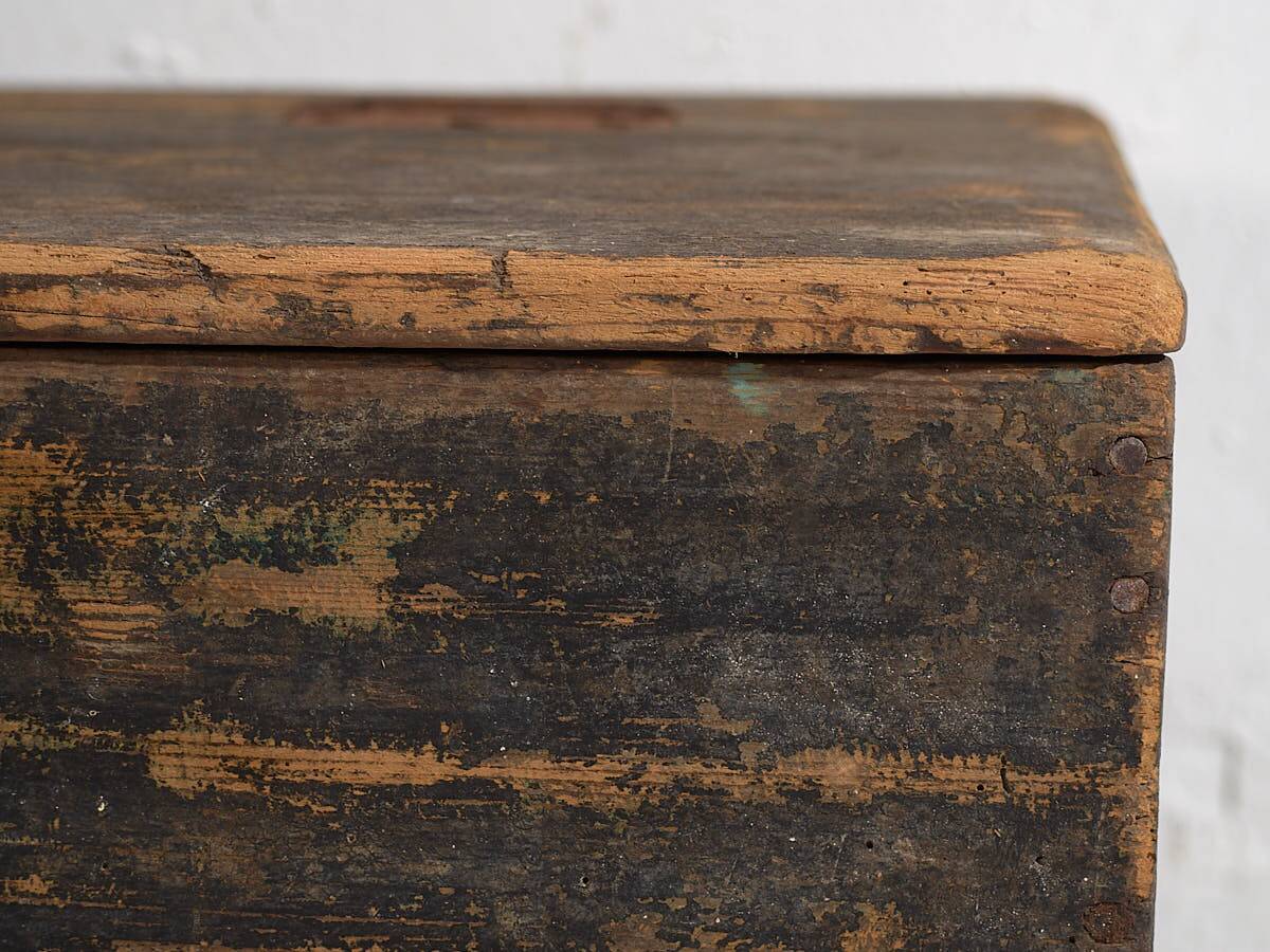 Old cobalt blue ammunition chest (c.1900) #64