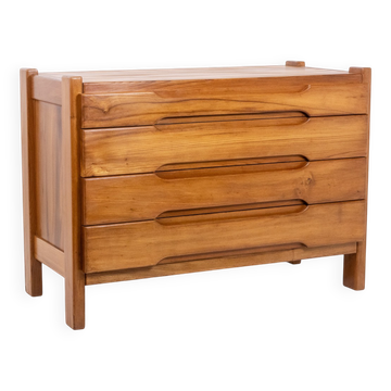 Maison Regain. Commode en orme. Circa 1970.