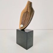 Sculpture en bronze sur socle en pierre par Willy Ceysens, 1970