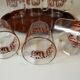 6 old tea cups on a serving tray, coming original from east germany GDR, Vintage from the 1970s