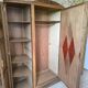 Art Deco wardrobe with mercury mirror