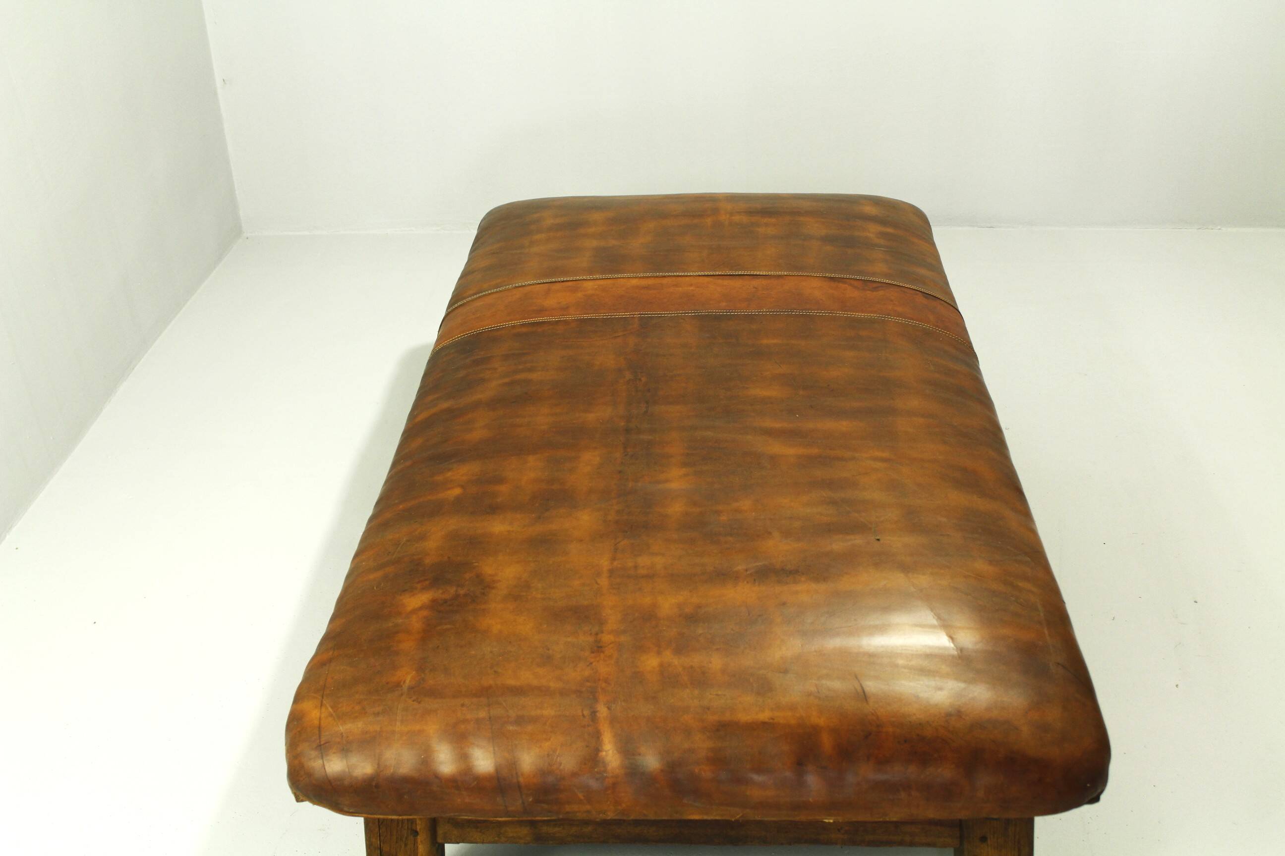 XXL Vintage Leather Gym Table / Daybed