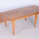 Art Deco Oak & Spruce Folding Table attributed to J. Leleu, France, 1920s