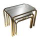 Set of 3 vintage nesting tables from the 70s/80s.