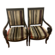 Restoration armchair with mahogany cross.