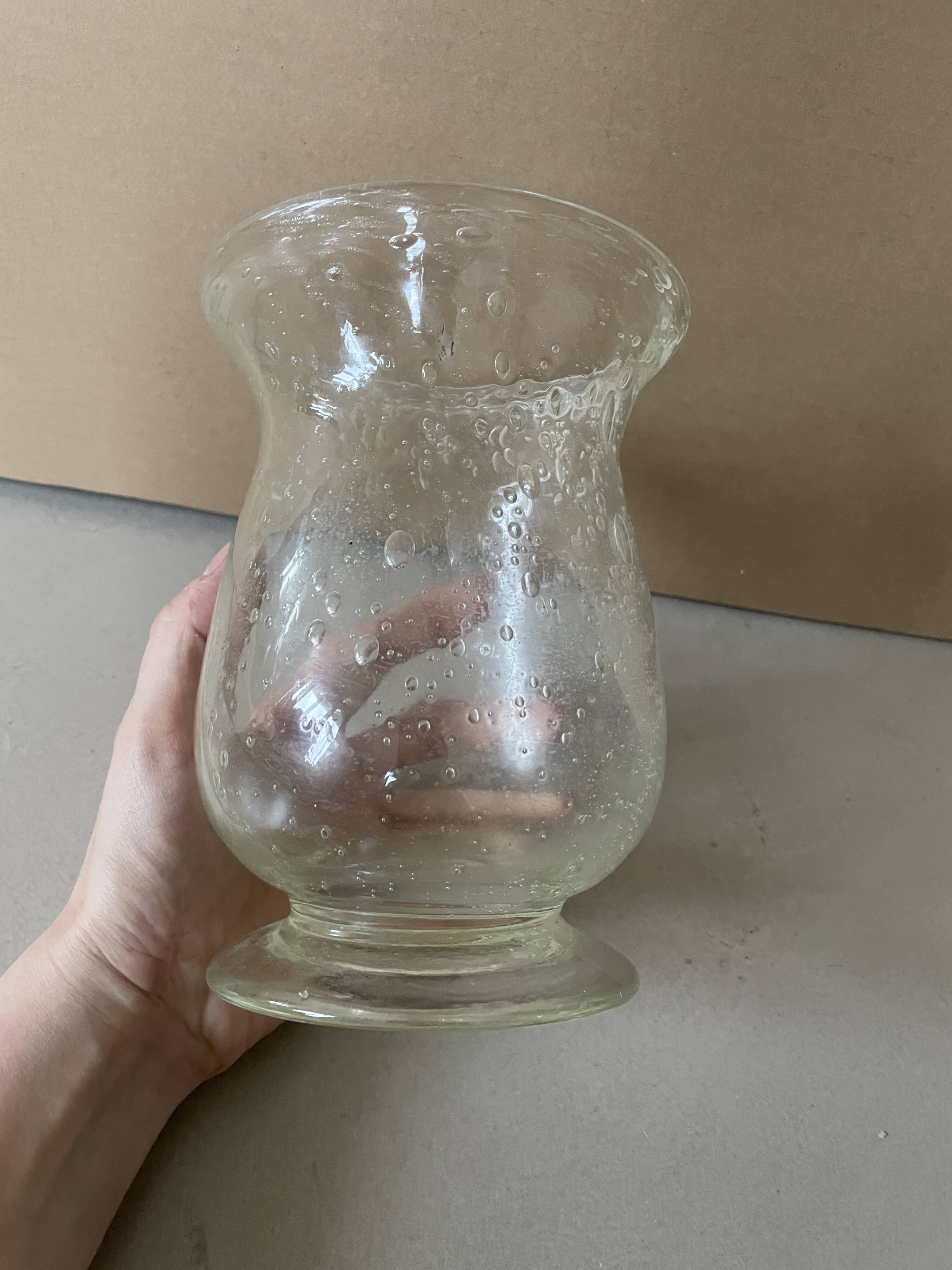 Biot bubble glass vase