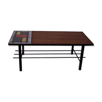 Table basse franco scandinave Rouaud années 60