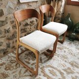 2 Baumann Traineau Chairs, Bemol restored