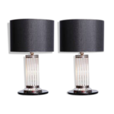 Set of 2 modernist art deco table lamps
