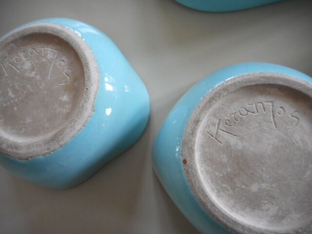 Set of 5 Kéramos 1960' cups
