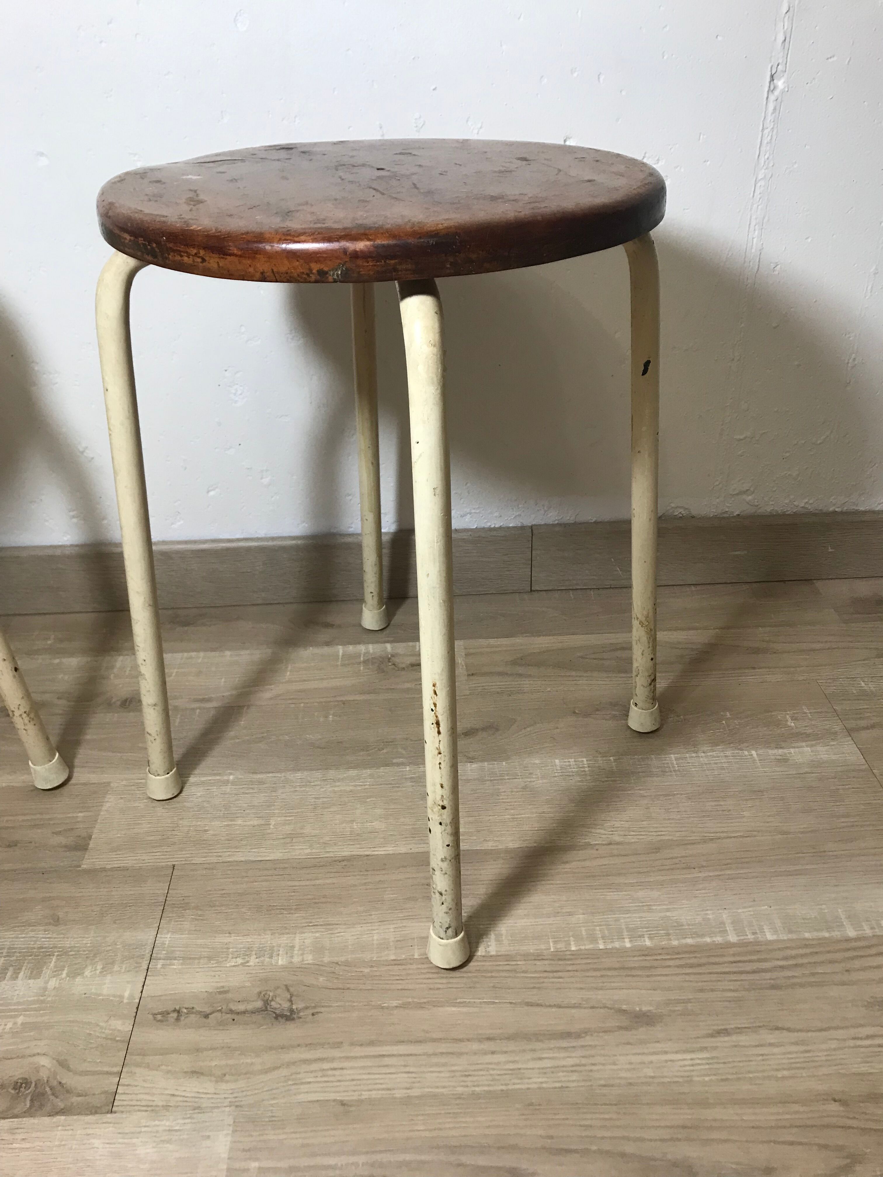 Pair of industrial stools