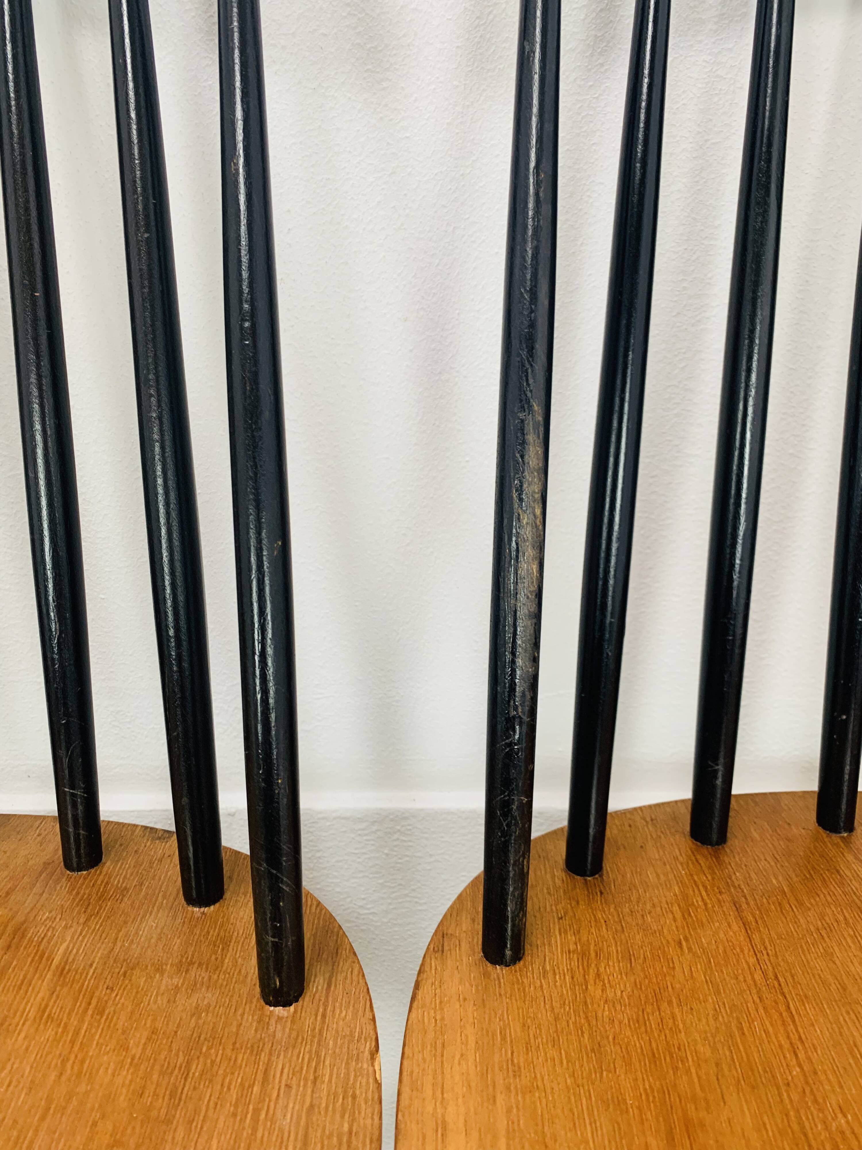 6 Fanett chairs by Ilmari Tapiovaara, Scandinavian, 1960s