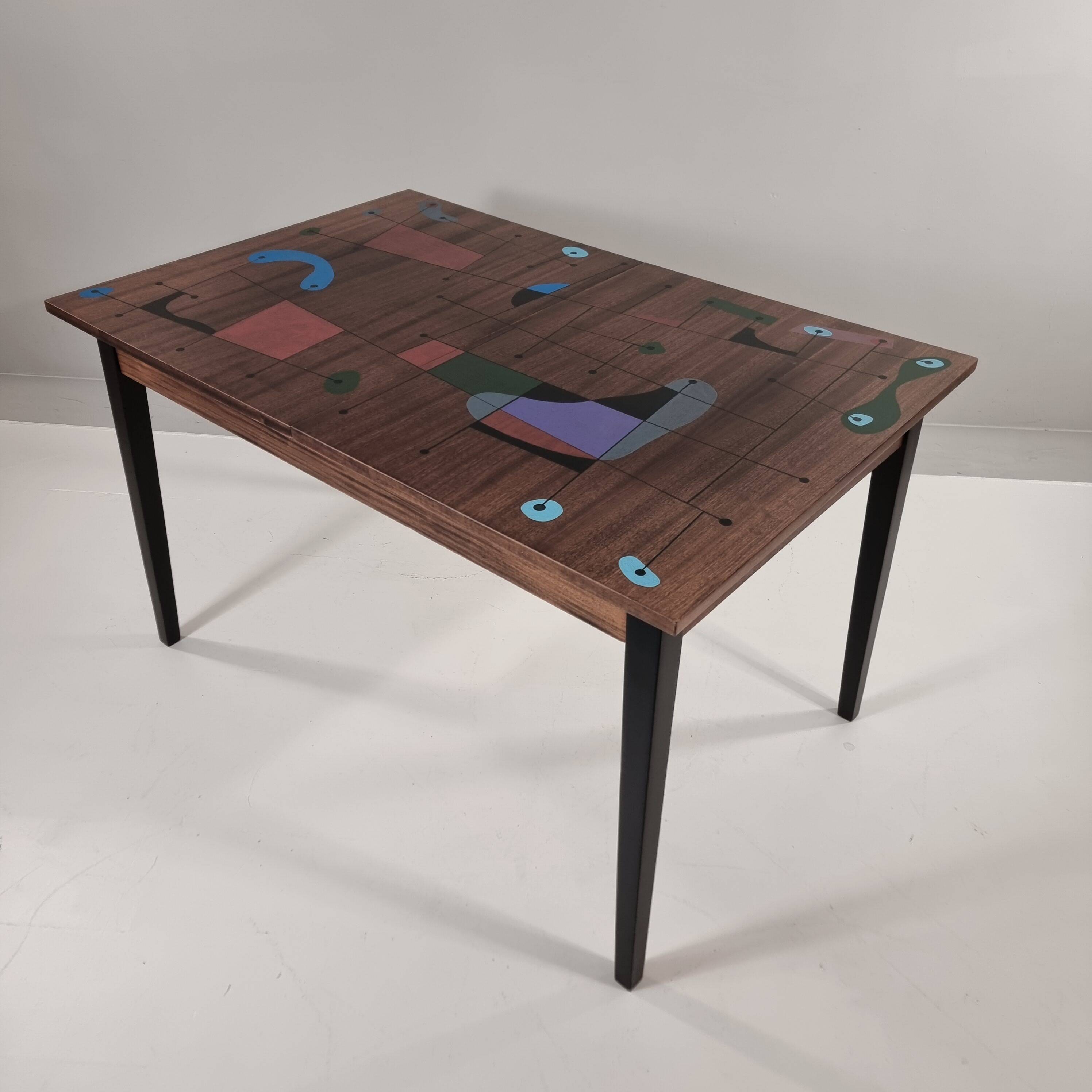 Table vintage en frêne, années 1960