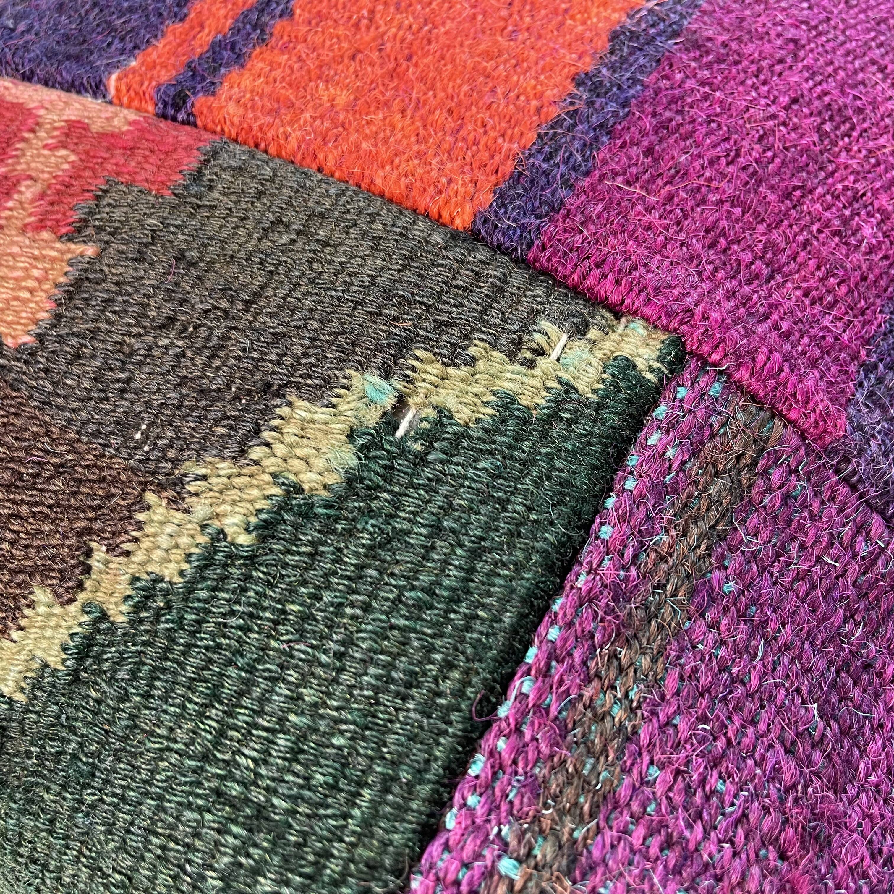 Vintage turkish kilim cushion cover 40 x 40 cm