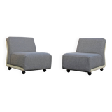 Pair of Amanta armchairs, Mario Bellini, B&B Italia, 1973 - New fabric