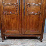Louis XV period wardrobe in solid blond oak circa 1750