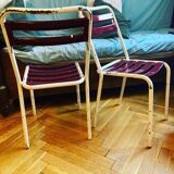 Pair of Tolix T2 chairs