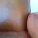 Old leather club chair 1940-1950