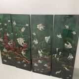 Set of 4 Japanese panels