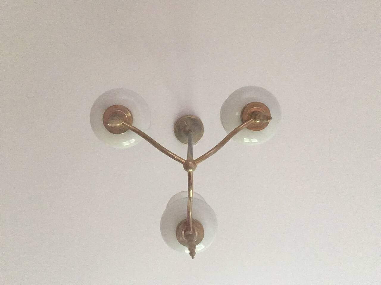 Romantic 3-branch chandelier