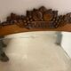 Bevelled mirror frame wooden art deco fruit basket 89x85cm