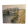 Oil on canvas, wooden Bridge in Camargue, signed