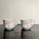Floral decorative tea cups