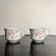 Floral decorative tea cups