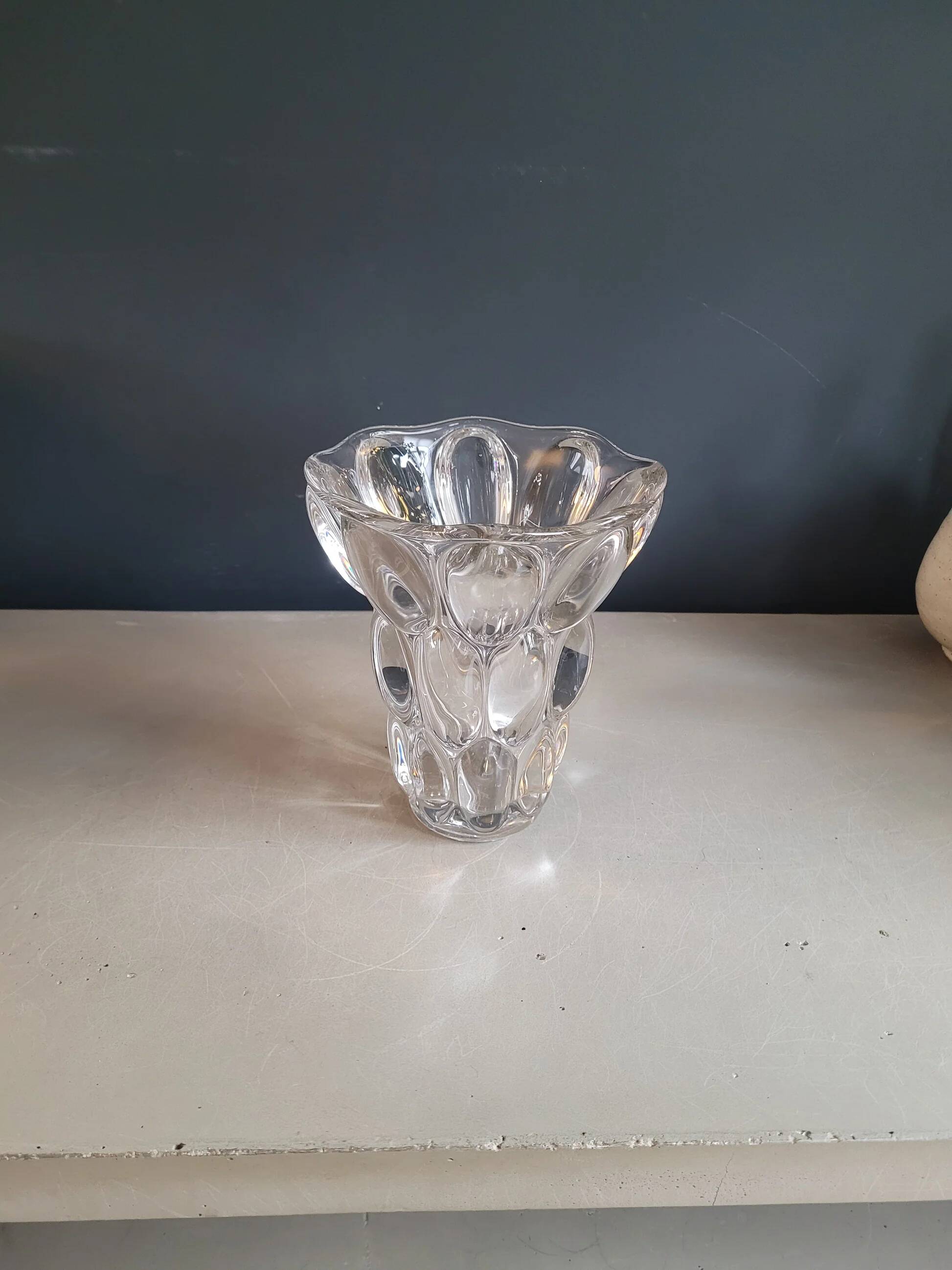 Giraffe vase in crystal