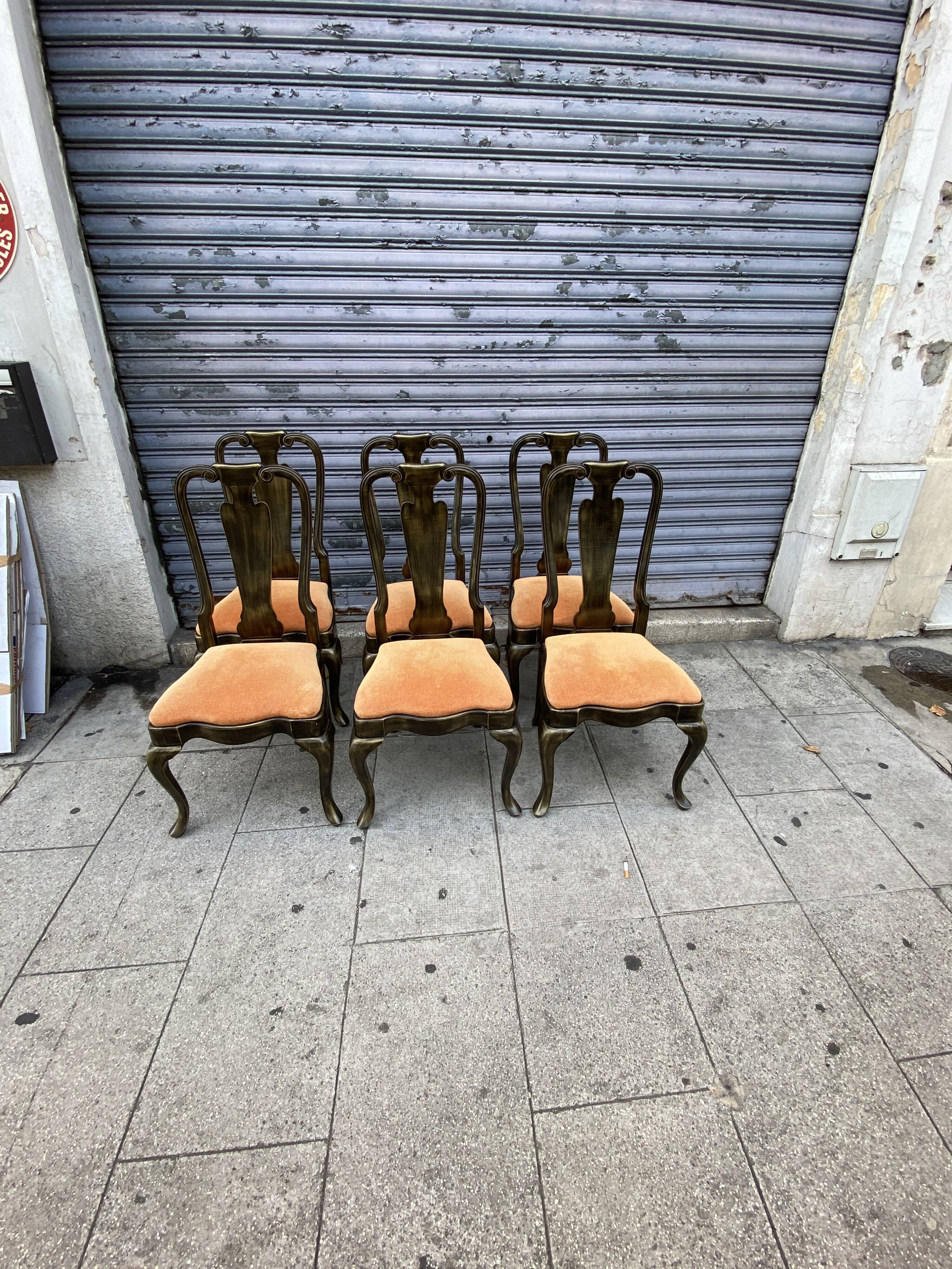 Set of 6 chairs in lasca