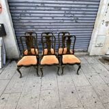 Ensemble 6 chaises en laque