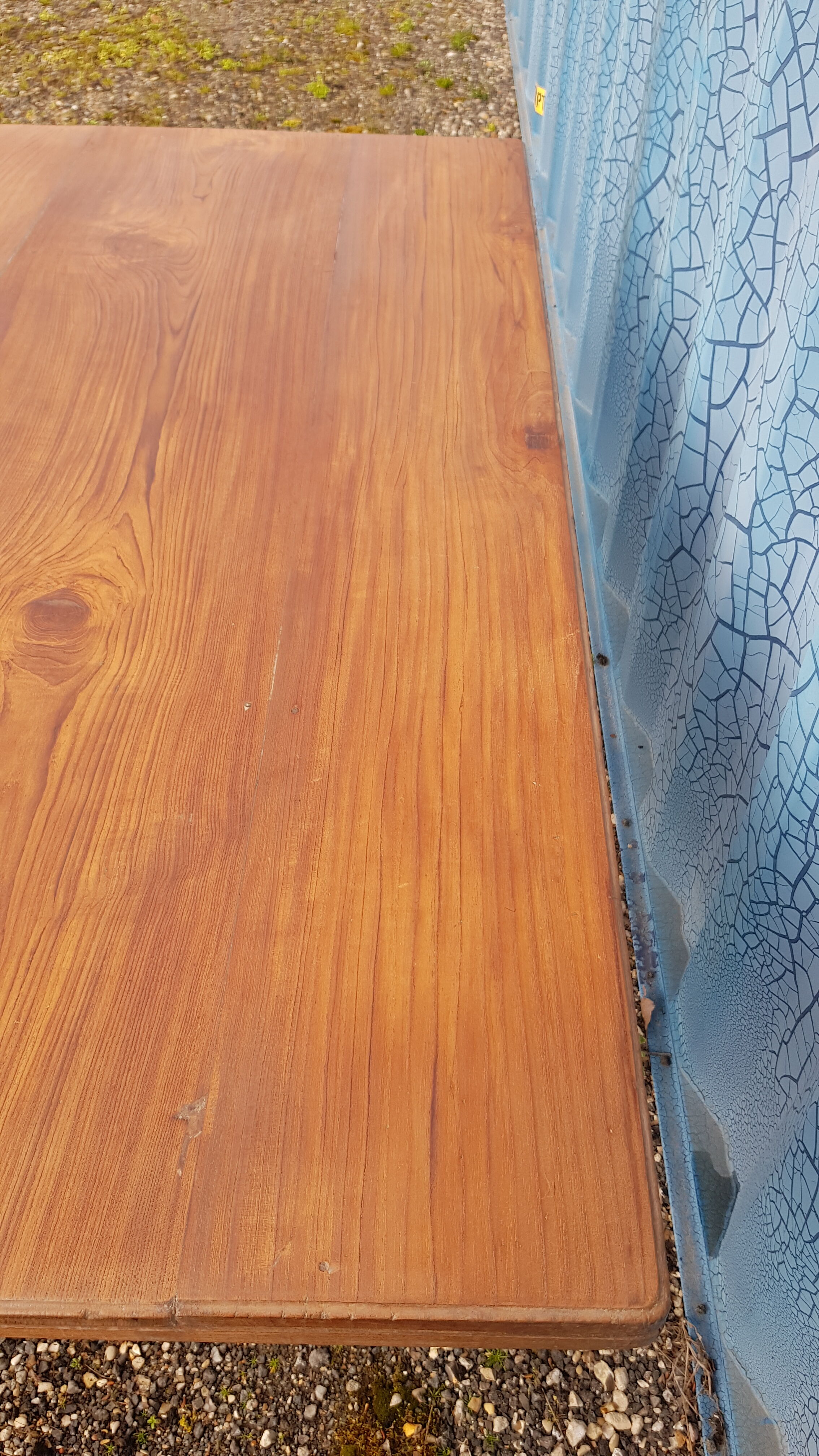 Old Burmese teak dining table