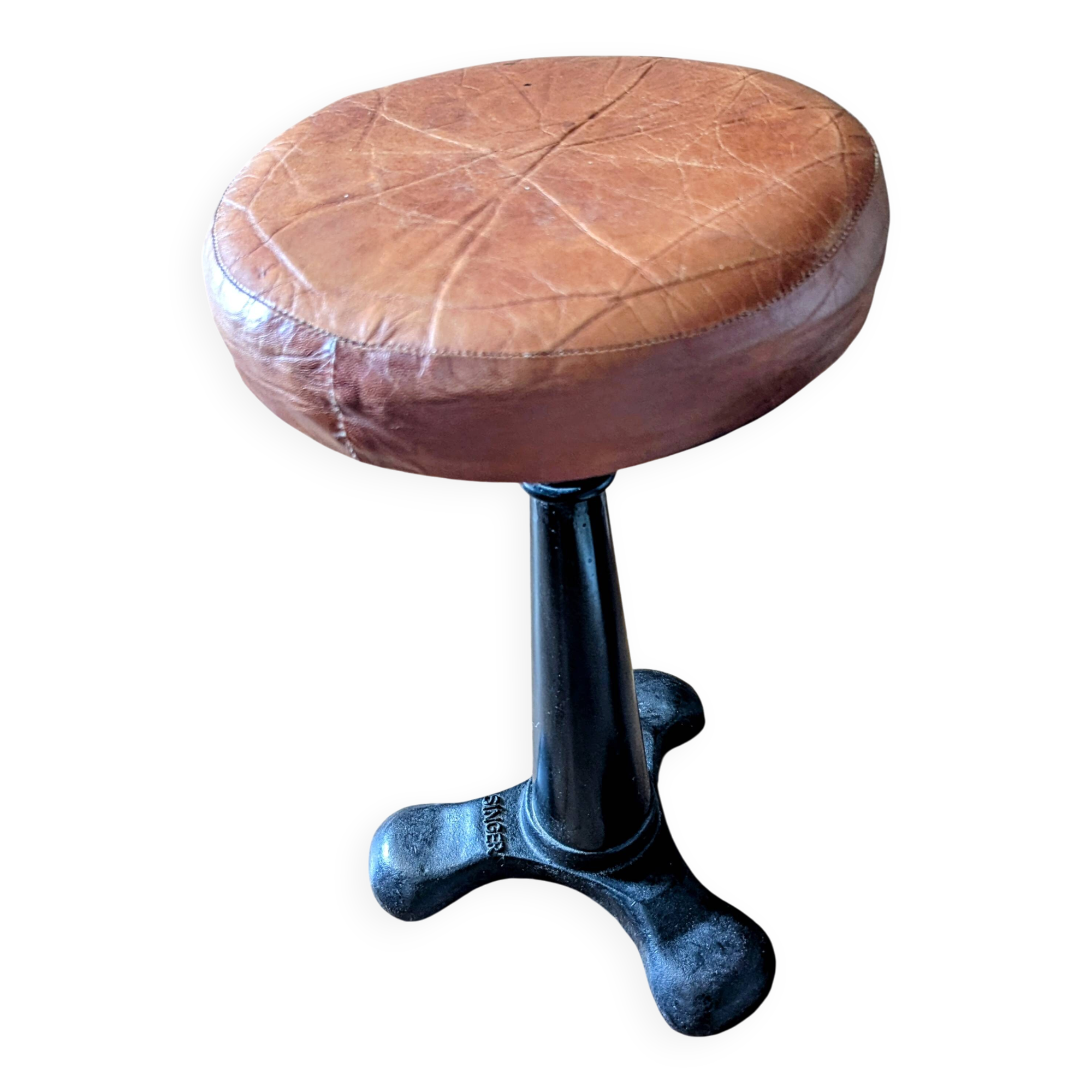 Tabouret en fonte Singer