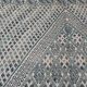Traditional white and blue margoum carpet woven hands in pure wool