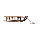 Old wooden sledge 2 people, 50s