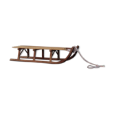 Old wooden sledge 2 people, 50s